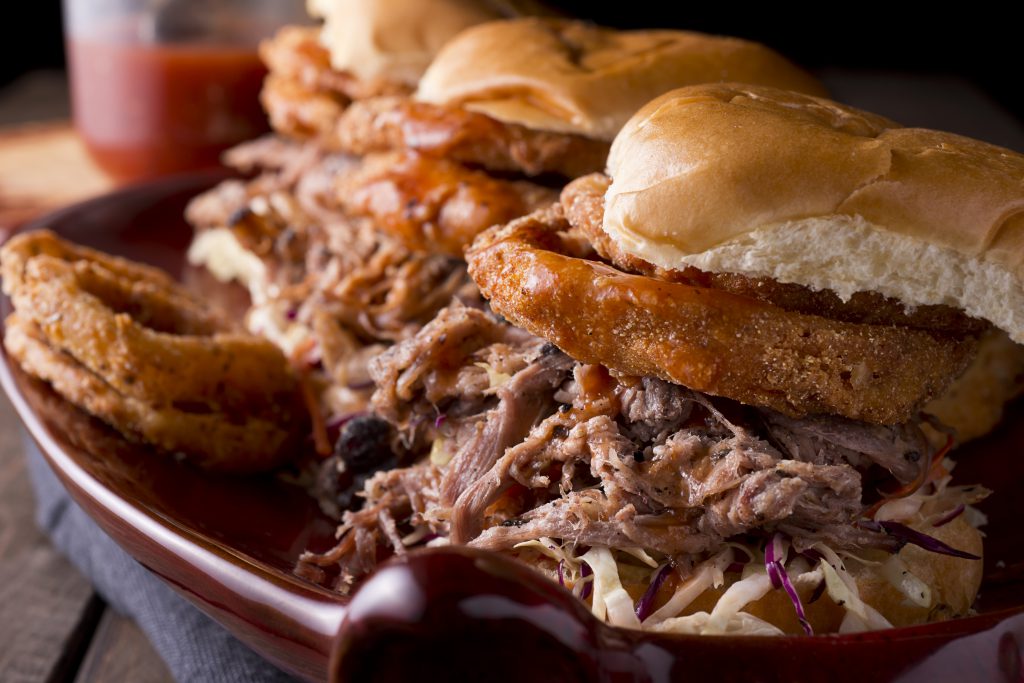 Pulled Pork Barbecue Sandwiches.